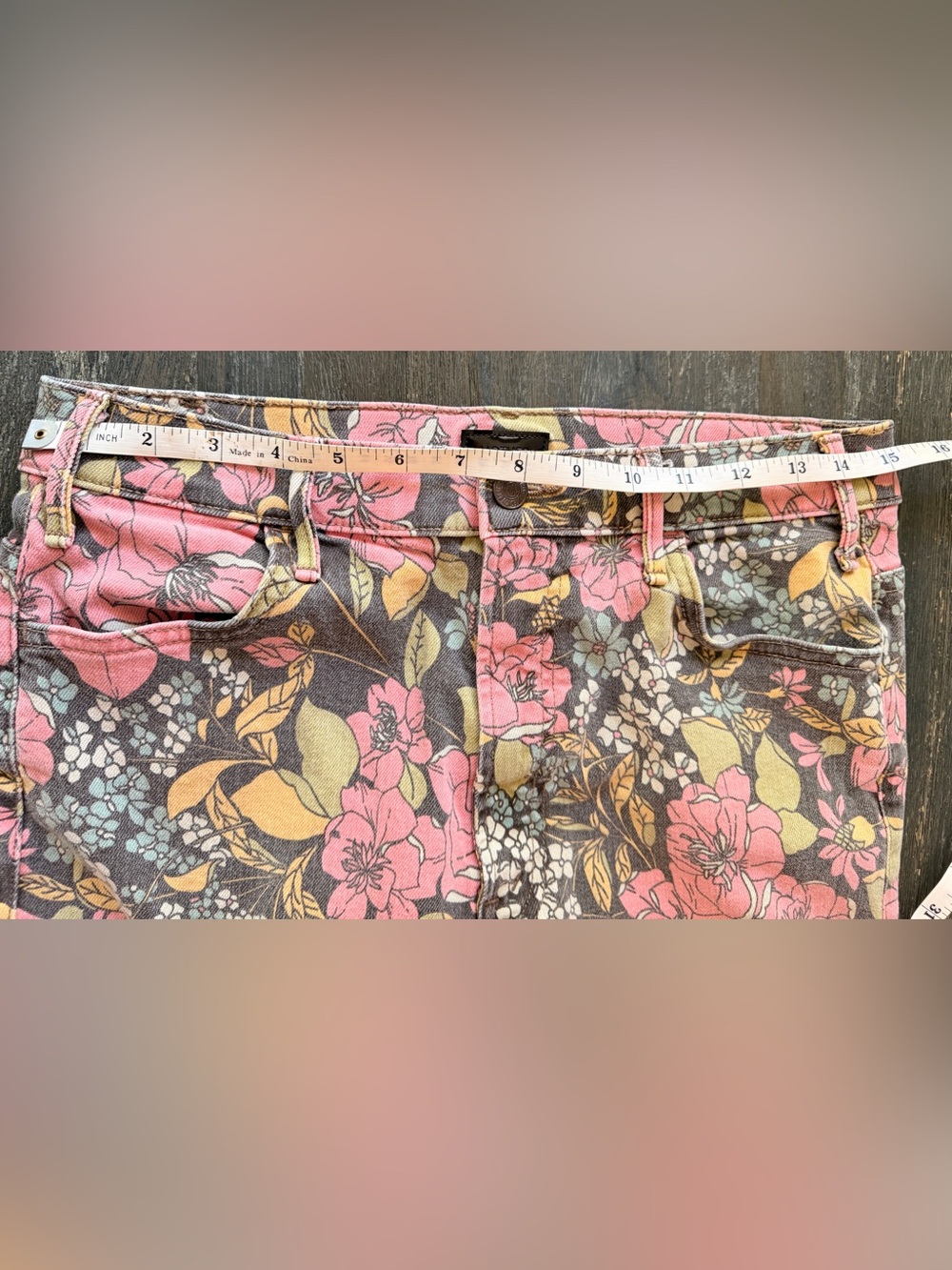 MOTHER the hustler ankle jeans cats and dogs —bountiful floral jeans - Picture 10 of 14